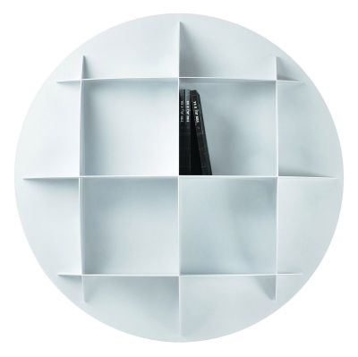 Minicontinental AL spherical bookcase White Industrie Carnovali